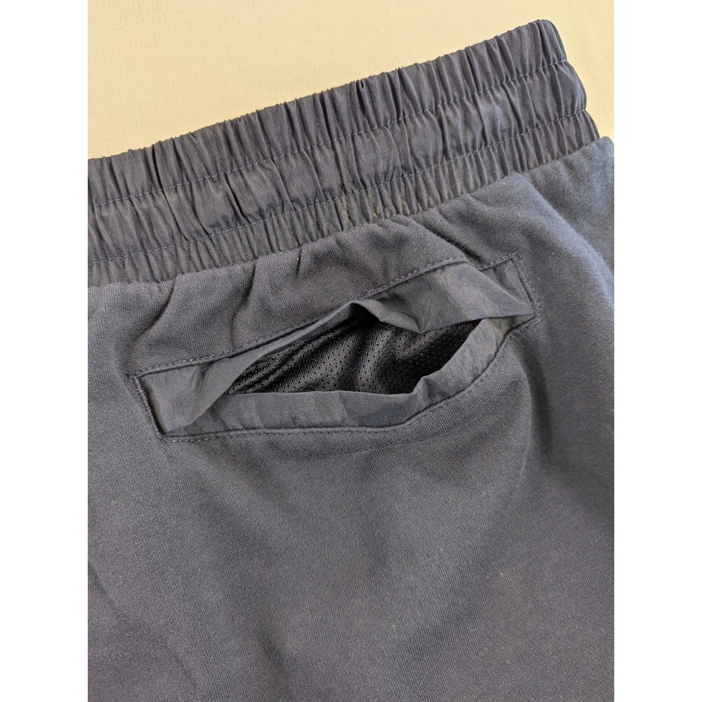 Adidas Shorts Mens XL Navy Blue Cotton Athleisure Athletic Shorts Zipper Pockets - Picture 7 of 12